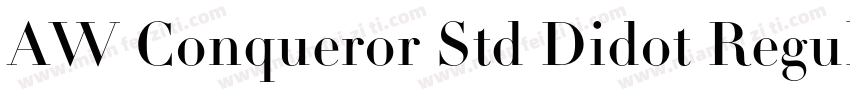 AW Conqueror Std Didot Regular字体转换
